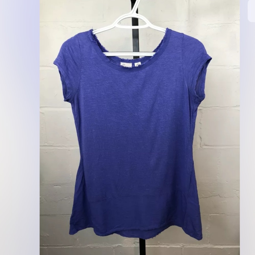 Postmark Anthropologie Scoop Neck Top XS Purple
